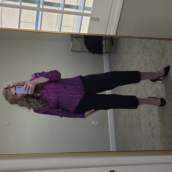 Gucci Black Capri Crop Fit Flat Front High-Waisted Pants Size 44(8) - Picture 7 of 17